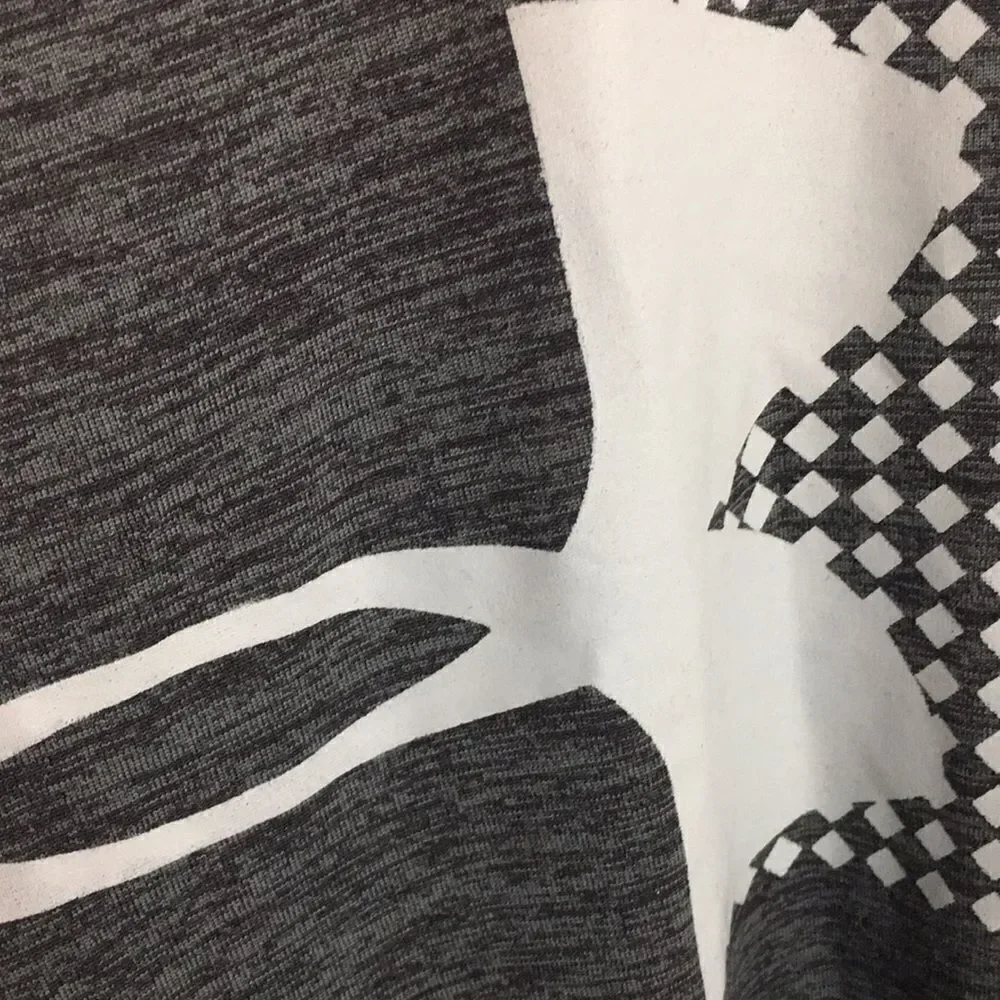 Under Armour HeatGear Loose-Fit Black and Gray T-Shirt Youth XL